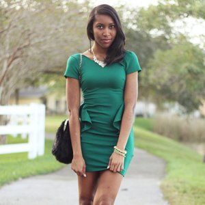 Zara TRF Peplum Dress
